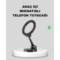 Katlanır Manyetik Araç İçi Telefon Tutucu – 360° Dönebilen, Magsafe Uyumlu, Güçlü Mıknatıslı Tasarım