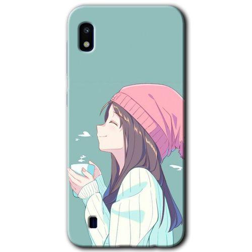 Galaxy A10 Kılıf HD Desen Baskılı Arka Kapak - Happy Girl