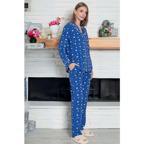 Limissi Desenli Pamuk Viskon Pijama Takımı