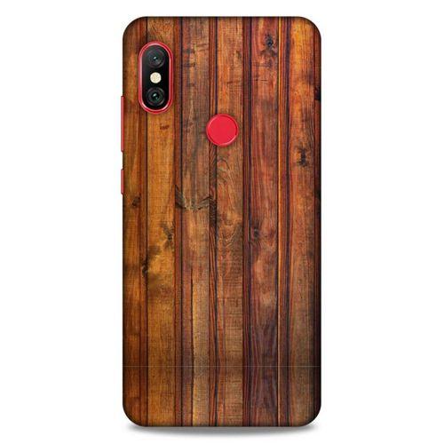 Lopard Xiaomi Mi A2 Lite Uyumlu Kılıf Wood'X (10) Full Koruma Kılıfı Desenli