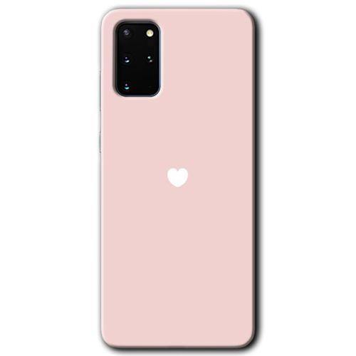Galaxy S20 Plus Kılıf HD Desen Baskılı Arka Kapak - Sade Kalp