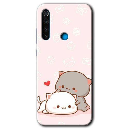 Xiaomi Redmi Note 8T HD Baskılı Kılıf + 9D Tam Ekran Koruyucu - Kedi Aşkı