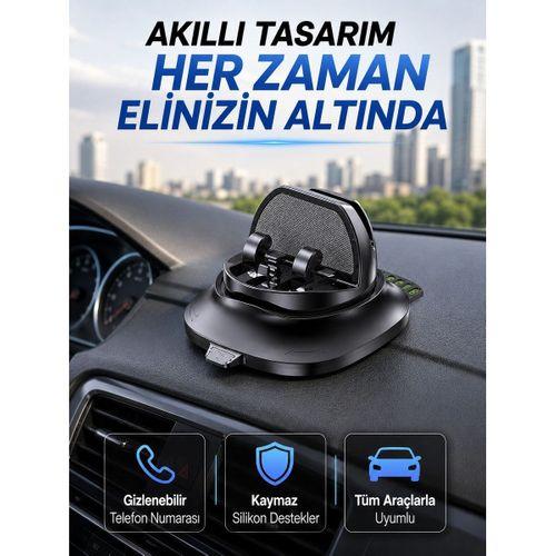 Araç Torpidosu İçin Telefon Tutucu Gizlenebilir Park Telefon Numaralı Stand