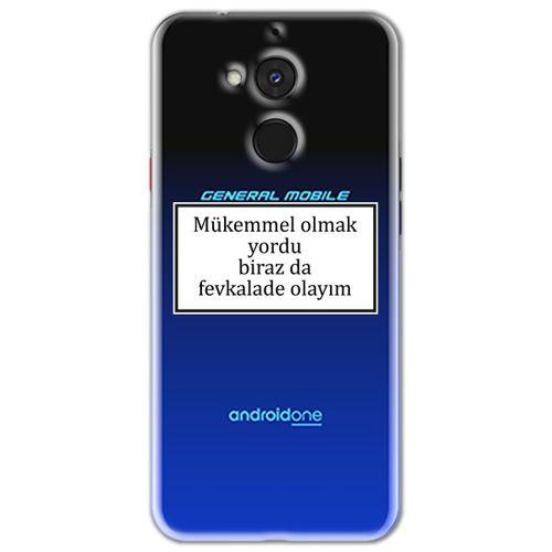 General Mobile GM 8 Kılıf HD Yazı Baskılı Silikon Arka Kapak - Yazı 12
