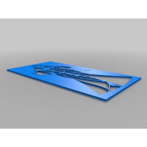 Princess Şablon 6 3D Baskı (Bu ürün Sadece Plastik parçadır - Almadan Önce Soru Sorabilirsiniz)