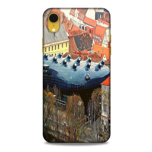 Apple iPhone XR Kılıf Dünya Mimarisi (32) Soft Silikon Kılıf Kunsthaus Müzesi Avusturya