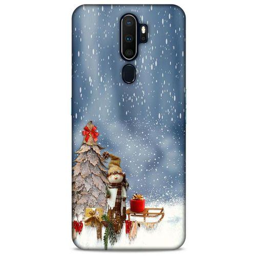 Oppo A5 2020 Kılıf Snowix (5) Koruma Kabı Gri Beyaz