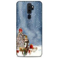 Oppo A5 2020 Kılıf Snowix (5) Koruma Kabı Gri Beyaz