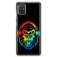 Samsung Galaxy A51 Kılıf Goril Colorful Arka Kapak Koruma Desenli Full Koruyucu