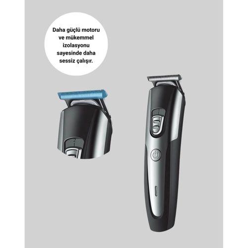 Şarjlı Saç Sakal Kesim Makinesi Detaylı Kesim İçin Hassas Başlıklı
