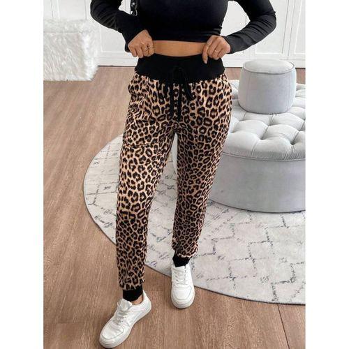 Kadın Yüksek Bel Bağcıklı Desenli Iki Iplik Pantolon