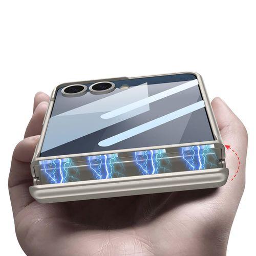 Galaxy Z Flip 7 Kılıf Zore Kıpta Standlı Kapak