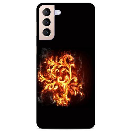 Lopard Samsung Galaxy S21 Plus Uyumlu Kılıf FireX (26) Tpu Silikon Kılıf Ateş Wallpaper