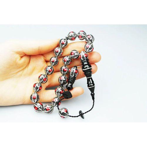 Oltu Taşı 100 Mikron Karpuz Dilimi Tespih