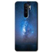 MRCİLETİSİM Xiaomi Redmi Note 8 Pro Kılıf Kapak - Samanyolu +Hayalet Ekran Yandan Gözükmez