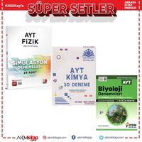 3D AYT Fizik Çöz Kazan Kimya ve Aydın Biyoloji Deneme Seti 3 Kitap