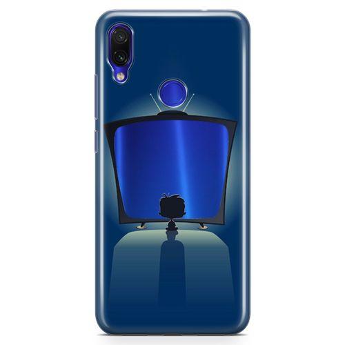 Xiaomi Redmi Note 7 Pro Kılıf Led Tv Retro Arka Kapak Koruma Desenli Full Koruyucu
