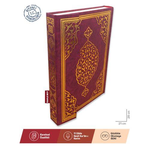 Kuranı Kerim Bilgisayar Hatlı Yeşil Renk Rahle Boy -