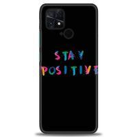 Xiaomi Poco C40 Kılıf HD Baskılı Kılıf - Stay Positive + Tam Ekran Koruyucu