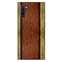 Samsung Galaxy Note 10 Kılıf Patchwork (24) Darbe Emici Kılıf Kahve Sarı