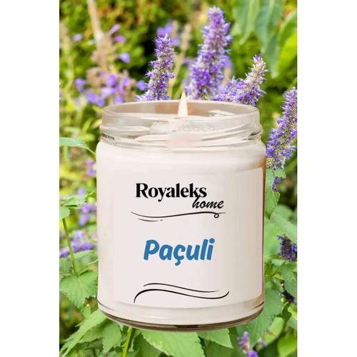Doğal Özel Seri Kokulu Dekoratif Kavanoz Mum 210 cc - Paçuli Esansı - RYL