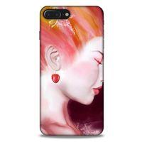 Apple Iphone 8 Plus Uyumlu Kılıf Pembe Delisi (26) Tpu Silikon Kılıf Kiraz