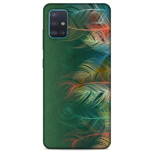 Samsung Galaxy A51 Kılıf Desenli Özel Seri Tüyler (31) TPU Kılıf