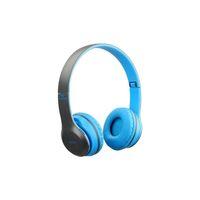P47 Wıreless 5.0+edr Bluetooth Kablosuz Mavi Renk Mp3 Çalar Kulaklık