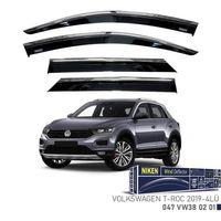 Niken Volkswagen Uyumlu T-Roc -2019 Kromlu Cam Rüzgarlığı 4Lü Parça
