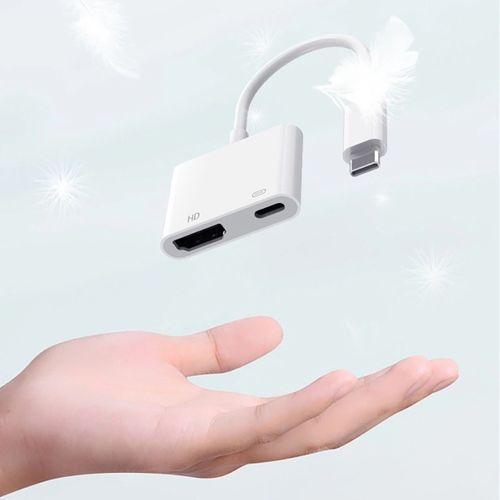 Zore Type-C to Type-C PD100W + HDMI 4K@30Hz 2in1 Adaptör