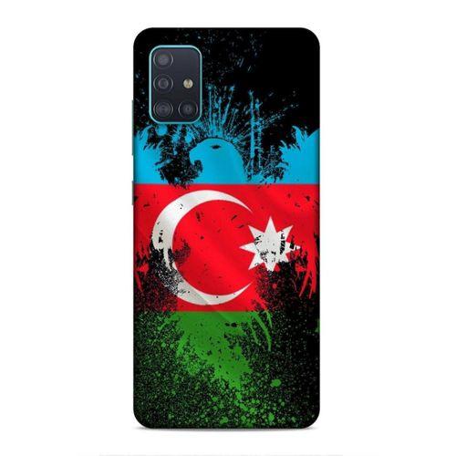 Samsung Galaxy A51 Uyumlu Kılıf Azarbaijan (34) Slim Armor Kılıf Bayrak