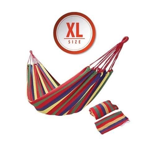 Çift Kişilik Xl 260x150cm Kolay Kurulabilir Kanvas Hamak Çantalı