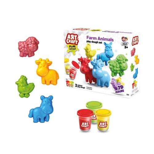 Çocuk 03993 Art Craft Çiftlik Hayvanları Hamur Set 168 Gr -Fentoys
