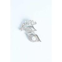 Zirkon Taşlı Metal Broş