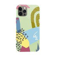 iPhone 12 Pro Max Colorful Patterns Premium Silikonlu Telefon Kılıfı