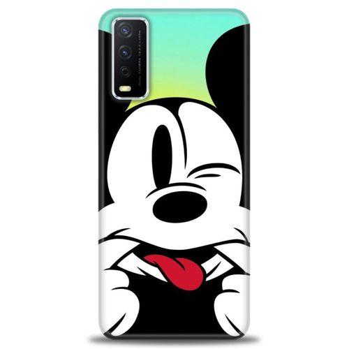 Vivo Y20 Kılıf HD Baskılı Kılıf - Disneyy + Tam Ekran Koruyucu