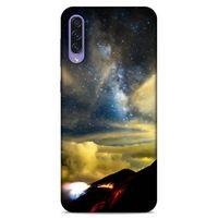 Lopard Samsung Galaxy A50s Uyumlu Kılıf Gece'S (17) Tasarım Kılıf Sarı