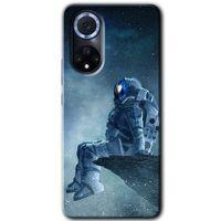 Huawei Nova 9 Kılıf HD Desen Baskılı Arka Kapak - Astronot Yalnızlığı