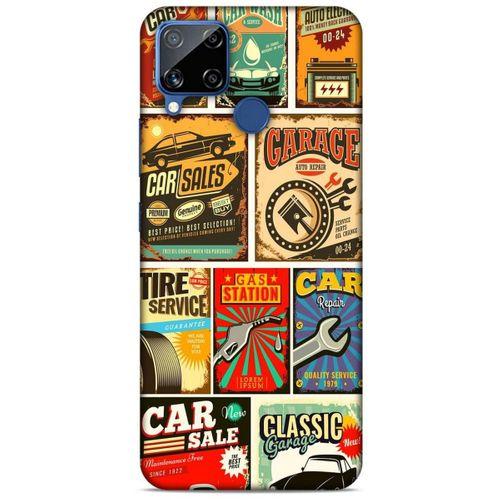 Retro (19) Desen Kılıfları Renkli Oppo Realme C15 Kılıf