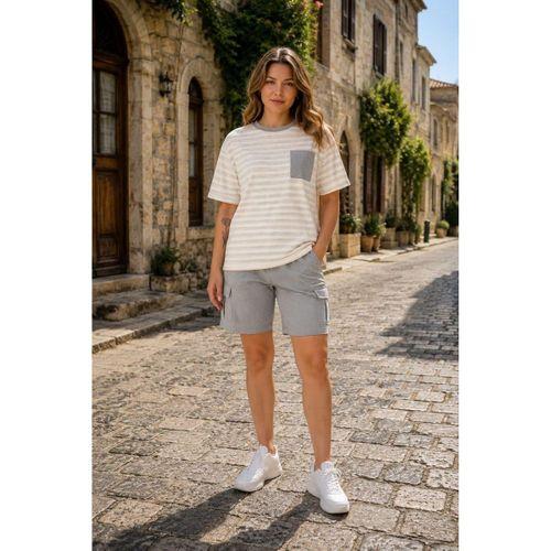 ALEXANDERGARDI Cep Detaylı Çizgili T-shirt