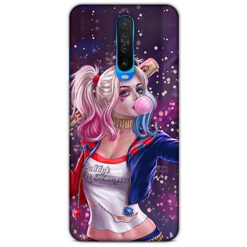 Xiaomi Redmi K30 Uyumlu Kılıf Harley Quinn (3) Kapak Mor