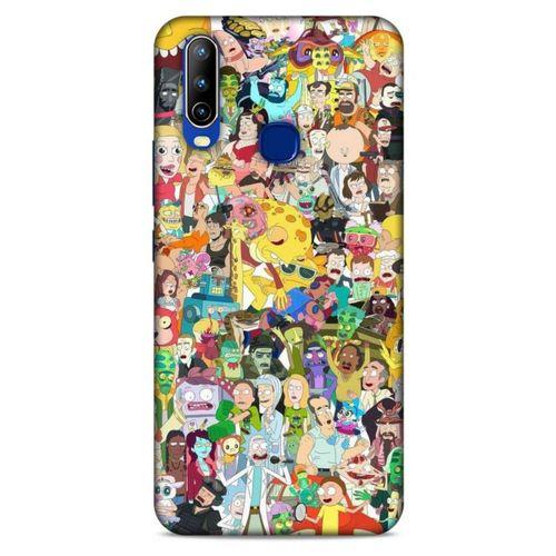 General Mobile GM 10 Uyumlu Kılıf Rick And Morty (36) Glitter Kılıf Cop Morty