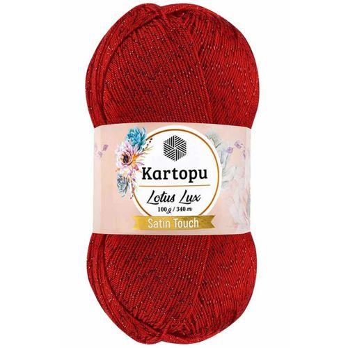 1 Adet Lotus Lux Bikini Büstiyer Bluz Simli Örgü İpi K165 Kırmızı