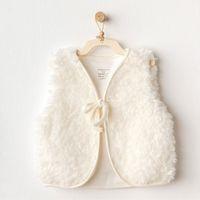 Andywawa Andywawa AC25254 Basic Bebe Yelek Ekru