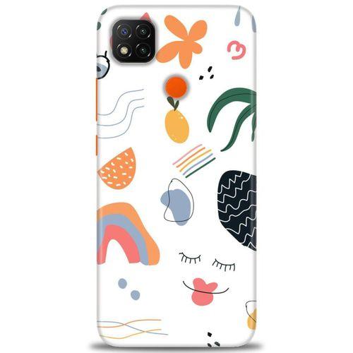 Xiaomi Redmi 9C Kılıf HD Baskılı Kılıf - Drawing + Tam Ekran Koruyucu