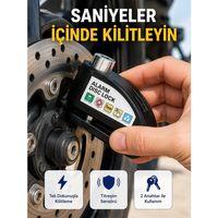 110 Db Alarm Disk Kilidi Motosiklet Scooter Bisiklet Güvenlik Yeni Nesil