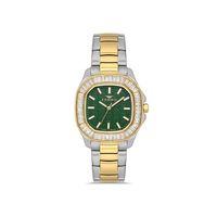 Ferro FL43008A-D6 Quartz Çelik Altın/Gri Yeşil Kadran 31 mm Kadın Kol Saati