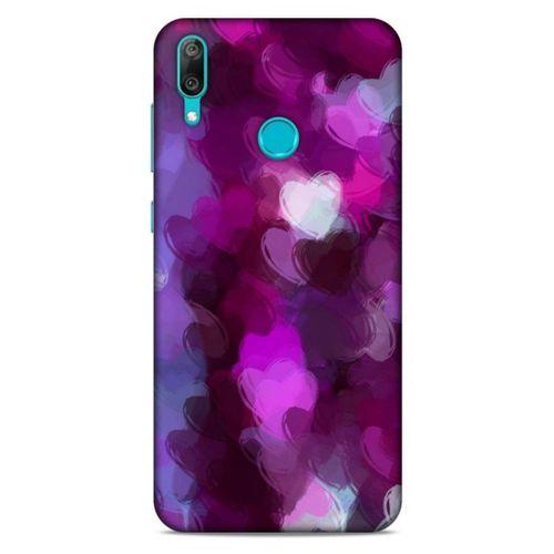 Huawei Y7 Prime 2019 Uyumlu Kılıf Mor Delisi (42) Rugged Armor Kılıf Kalp