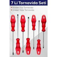 7'li Tornavida Seti (4 ADET DÜZ TORNAVİDA 3 ADET YILDIZ TORNAVİDA)