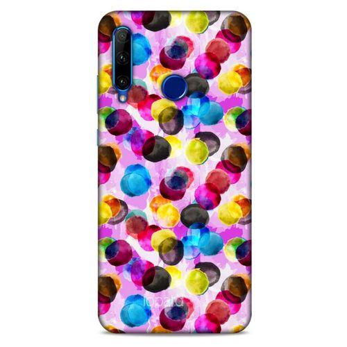 Huawei Honor 20 Lite Kılıf Pastel Renkler (42) Rugged Armor Kılıf Mor Pembe